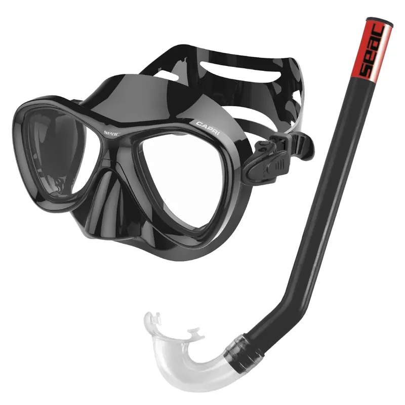 Billig Snorkeling Set Capri Slt Z Grande Black Seac 89-11N-SLT