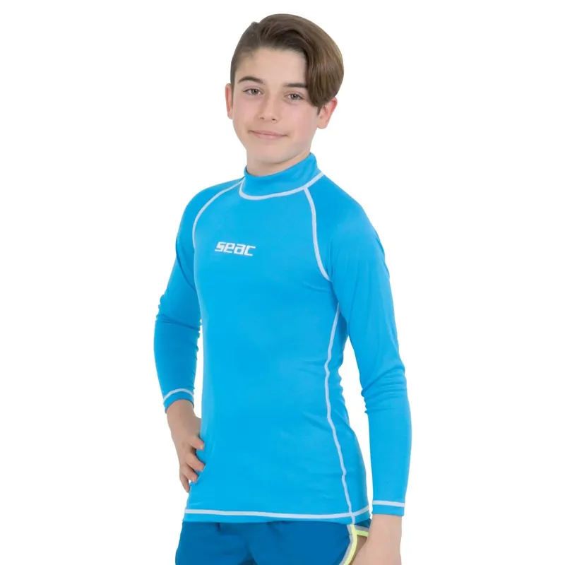 Preisreduziert Rash Guard T-Sun Long Kids Boy Light-Blue 7 Years Seac 155-12-7