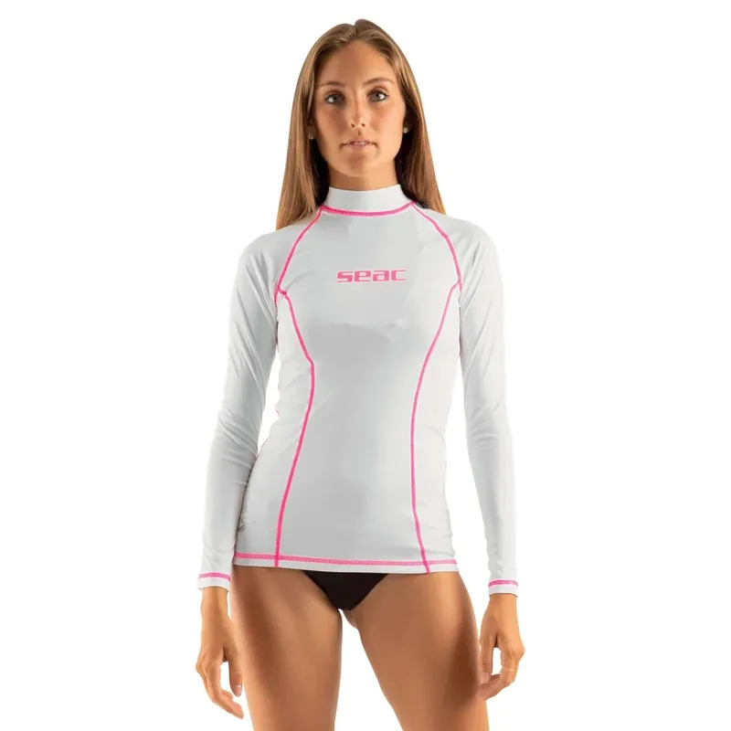 Sichere Zahlung Rash Guard T-Sun Long Woman White L Seac 155-15-L