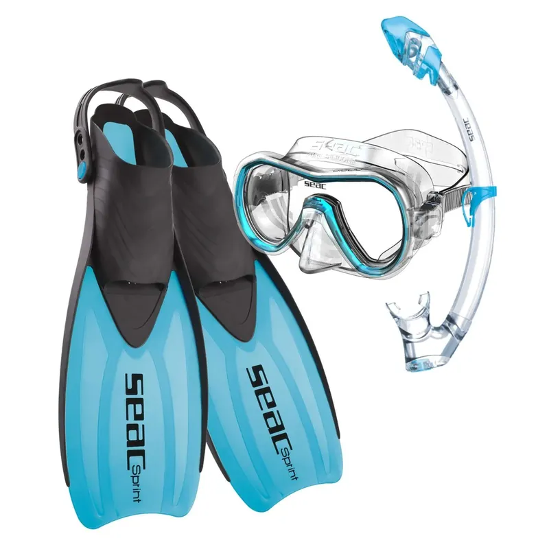 Zertifiziert Snorkeling Set Tris Sprint Dry Blue 36-38 Seac 89-30B-36-38