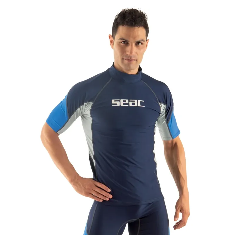 Rash Guard Raa Short Evo Man Dark-Blue M Seac 9317-03 Top-Preis