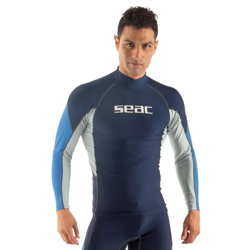 Rash Guard Raa Long Evo Man Dark-Blue XXXXL Seac 9316-08 Meistverkauft