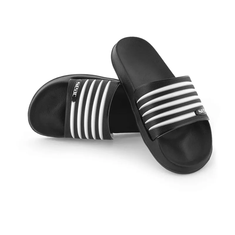 Letzte Chance Slippers Zebra White-Black Size 47 Seac 150-19WN-47