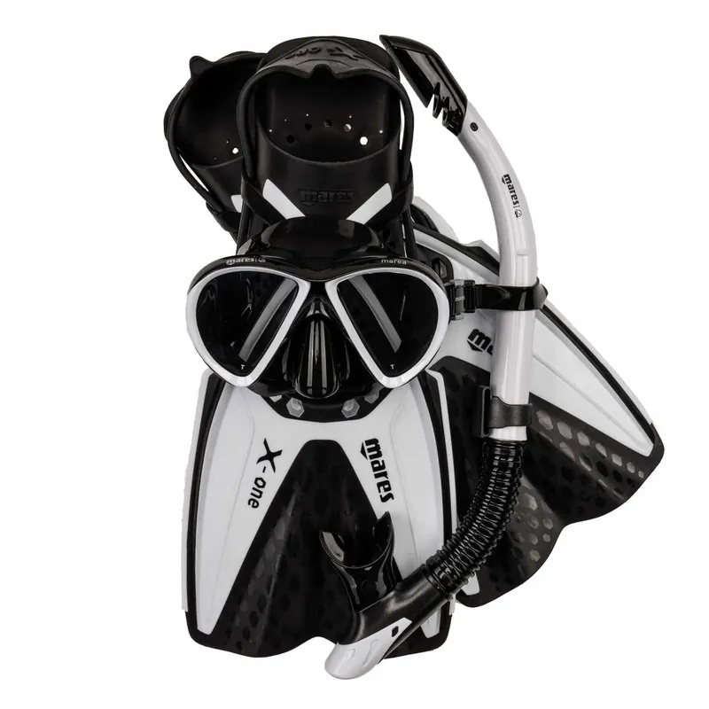 Snorkeling Set X-One Marea White-Black M-L Mares 410794TBWHKML Top-Seller