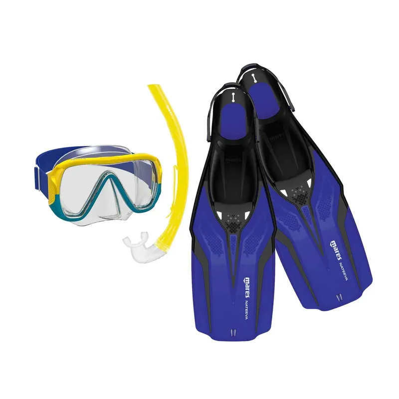 Snorkeling Set Nateeva Keewee Kids Blue XS 4-14 Years Mares 410758SPBLXS Bestpreis
