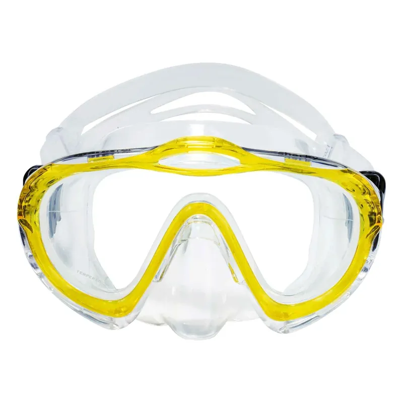 Solange Der Vorrat Reicht Snorkeling Mask Sharky Kids Reflex-Yellow-Clear 4-7 Years Mares 411322BXRYLCL
