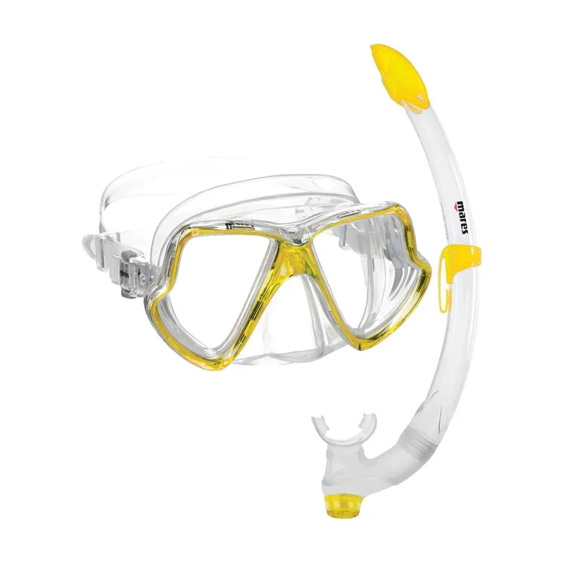 Snorkeling Combo Wahoo Reflex-Yellow-Clear Mares 411745SFRYLCL Direkt Vom Hersteller