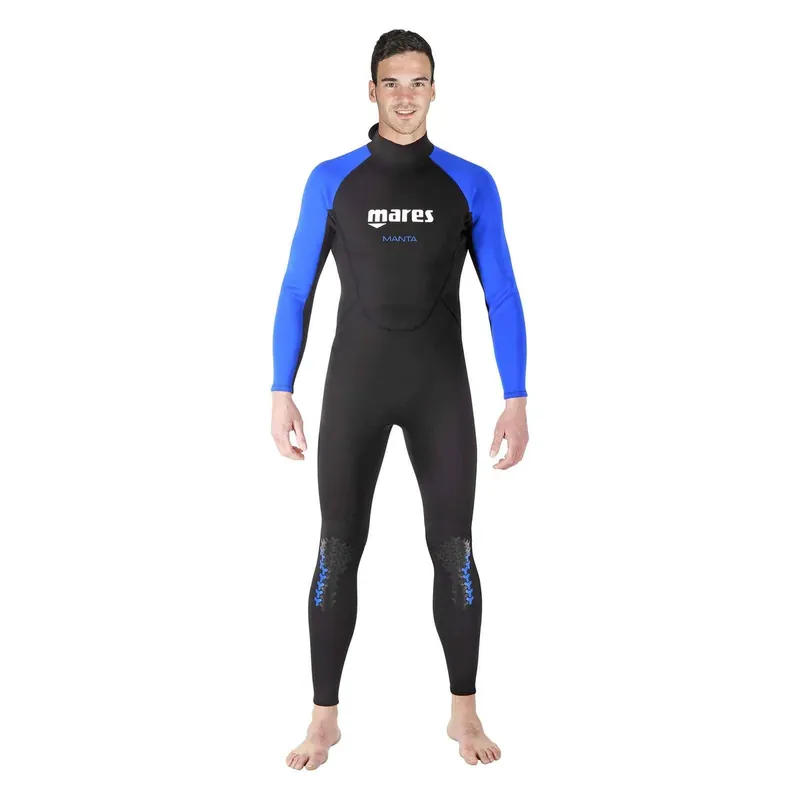 Snorkeling Full Wetsuit Steamer Manta Man Black-Blue Size 1 Mares 412456S1 Preisreduziert