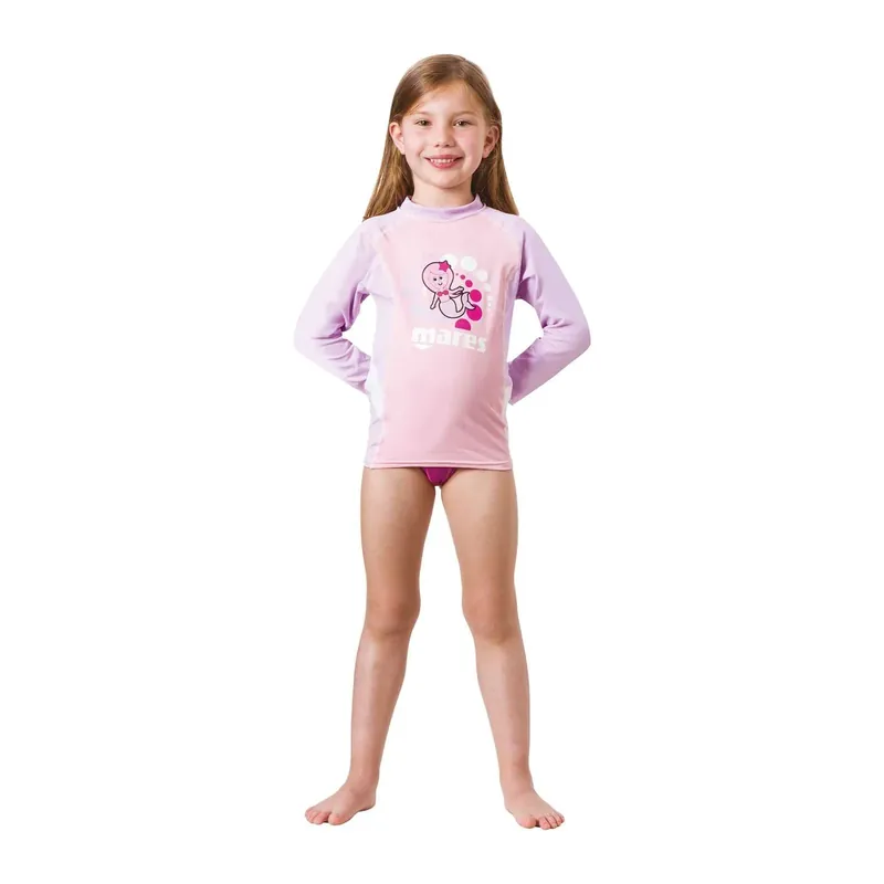 Schnäppchen Rash Guard Kids Long Sleeve Pink L Mares 412544L
