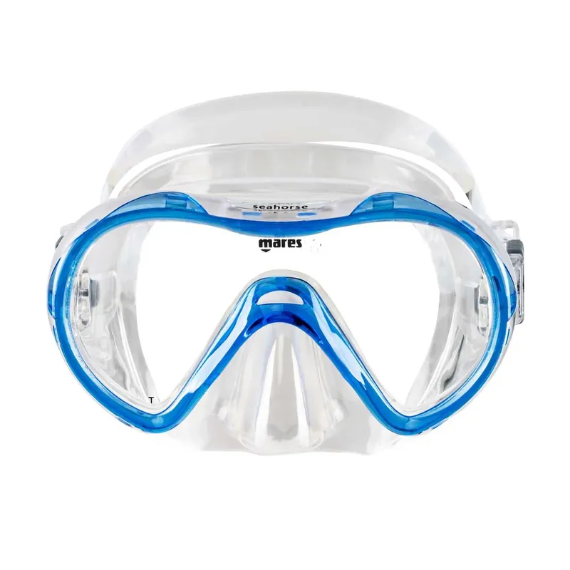 Snorkeling Mask Seahorse Kids Reflex-Blue-Clear 8-14 Years Mares 411241GURBLCL Neue Ware