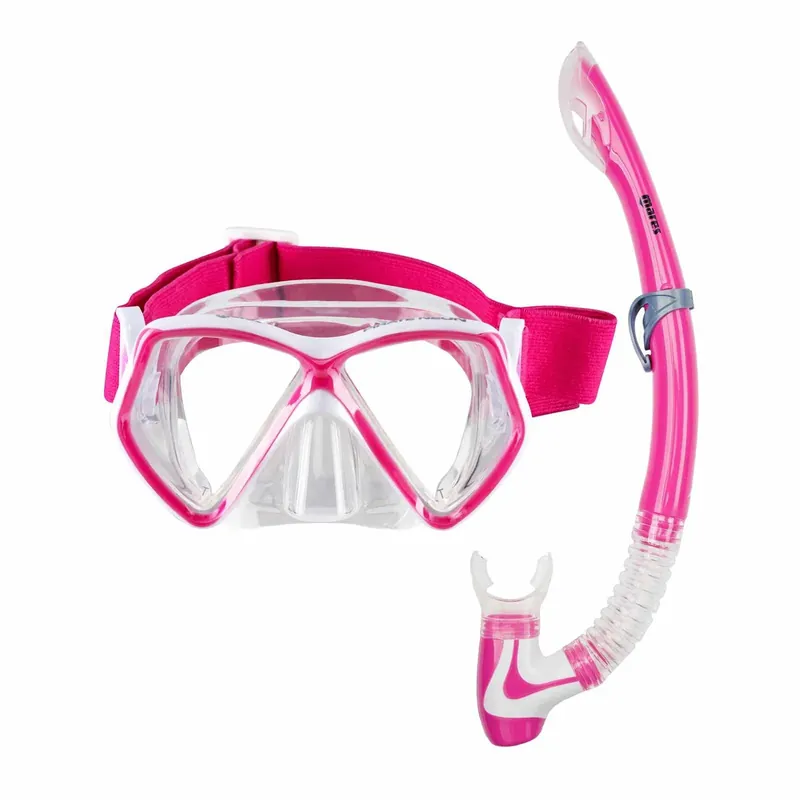 Expressversand Snorkeling Combo Pirate Neon Kids Pink-White-Clear 8-14 Years Mares 411788SFPKWCL