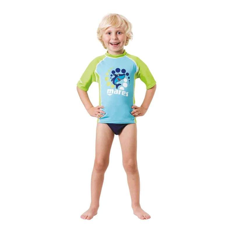 Ausverkauf Rash Guard Kids Short Sleeve Boy XS Mares 412559XS
