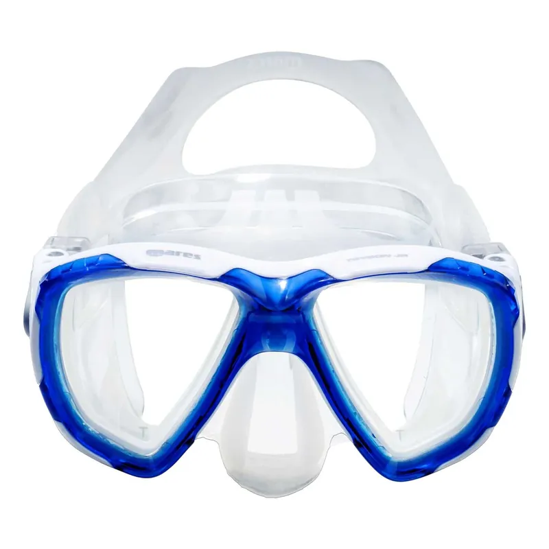 Abverkauf Snorkeling Mask Trygon Kids Blue-White 8-14 Years Mares 411264BLWCL