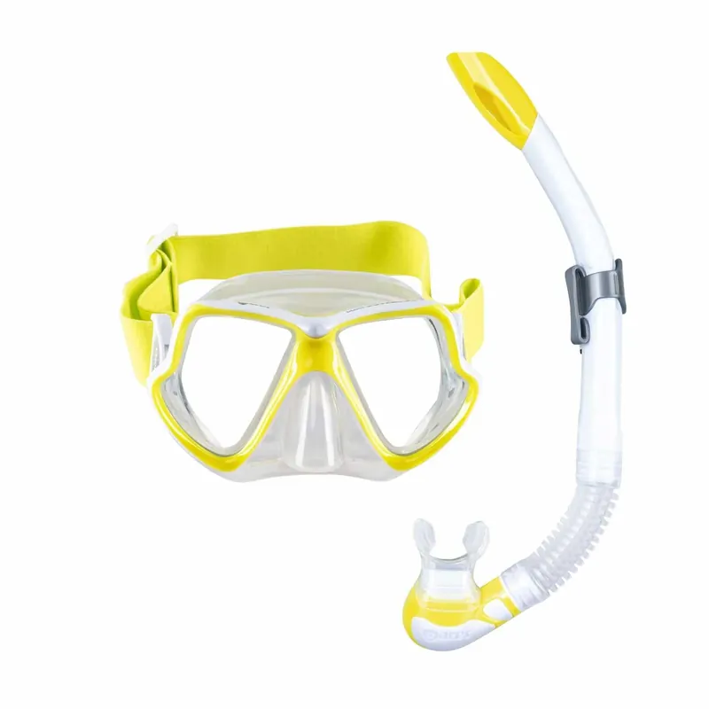 Snorkeling Combo Wahoo Neon Yellow-White-Clear Mares 411779SFYLWCL Sonderangebot