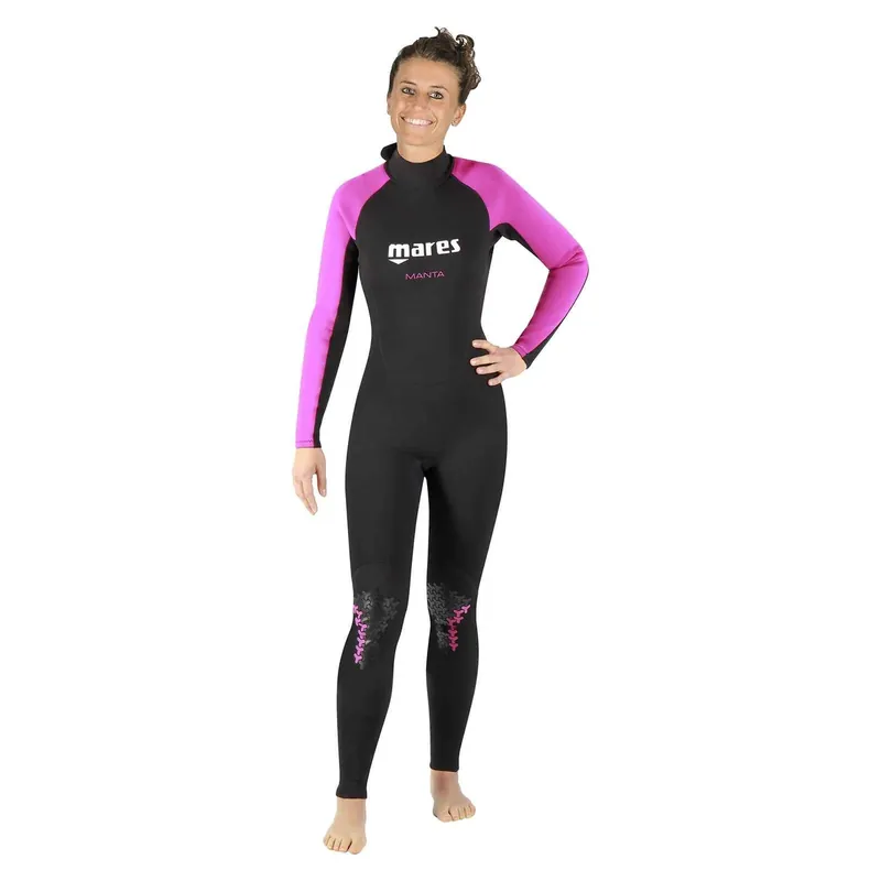Snorkeling Full Wetsuit Steamer Manta Woman Black-Pink Size 5 Mares 412457S5 Sonderaktion