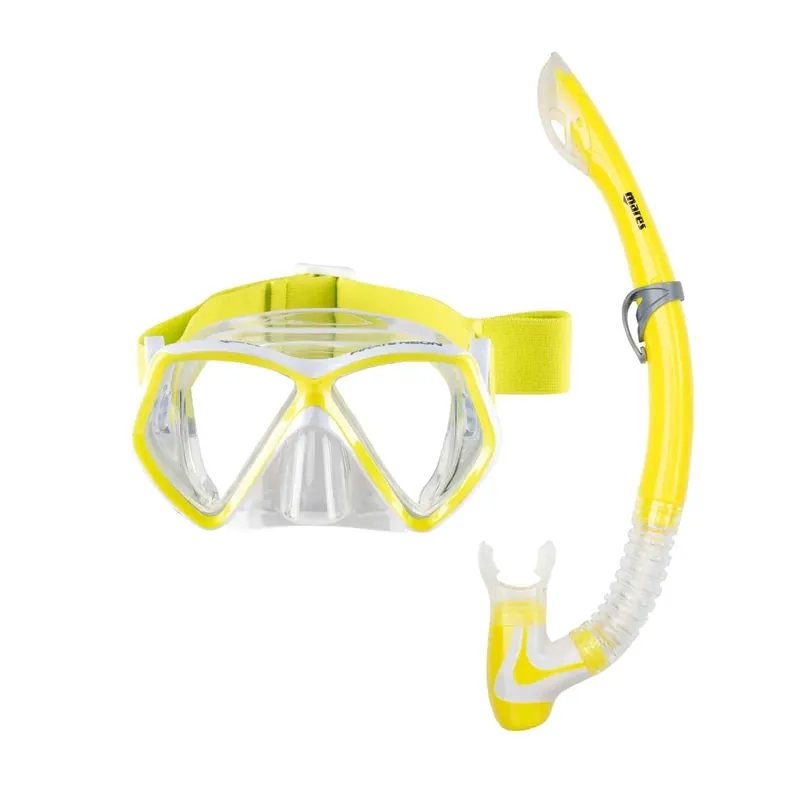 Sonderangebot Snorkeling Combo Pirate Neon Kids Yellow-White-Clear 8-14 Years Mares 411788BBYLWCL