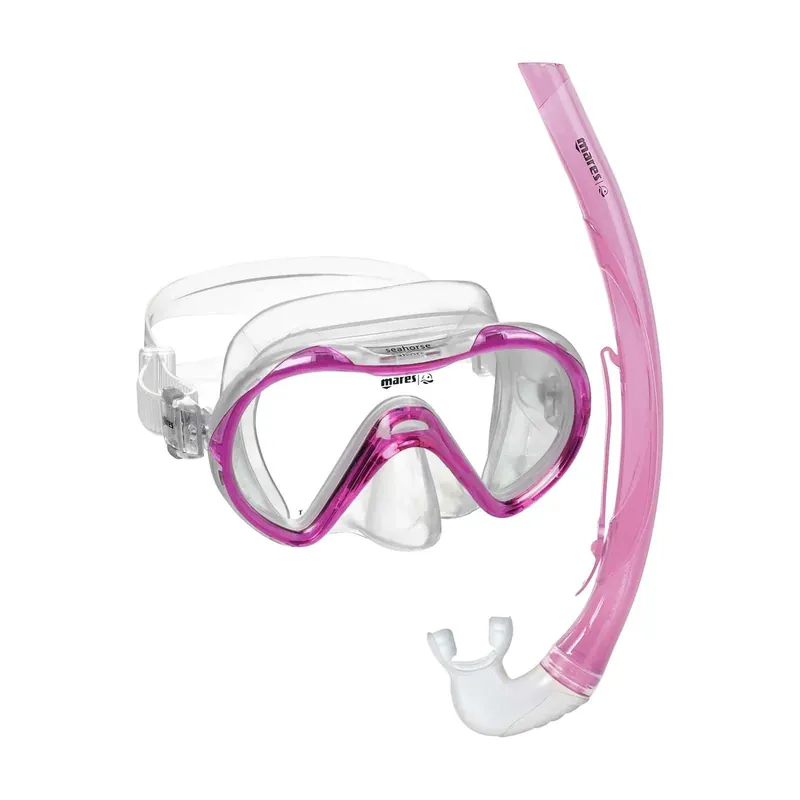 Snorkeling Combo Seahorse Kids Reflex-Pink-Clear 8-14 Years Mares 411749GURPKCL Bestseller