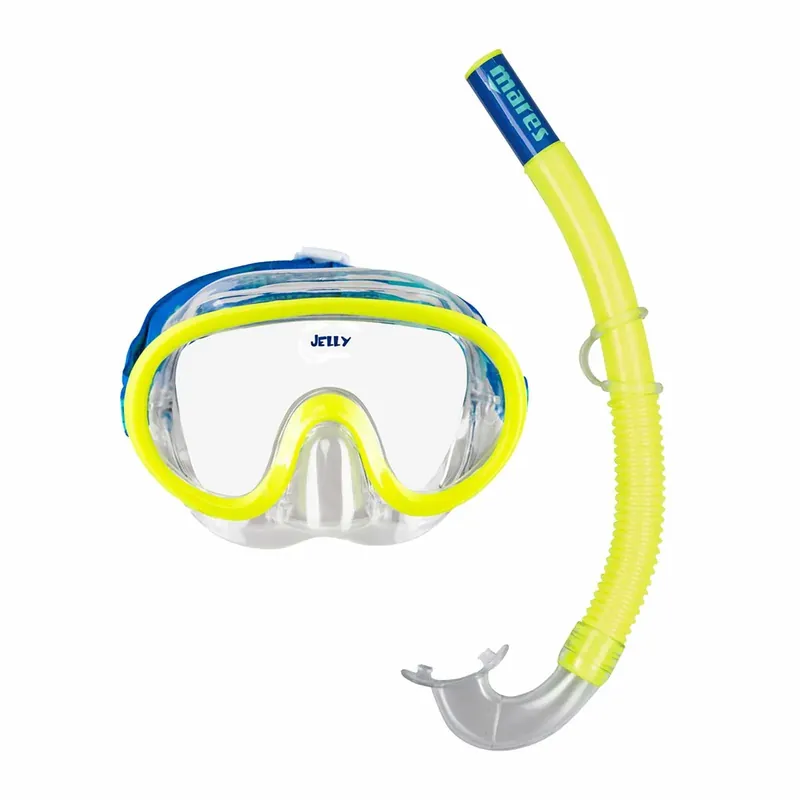 Online Kaufen Snorkeling Combo Jelly Kids Lima-Blue-Clear 4-7 Years Mares 411797GULMBCL