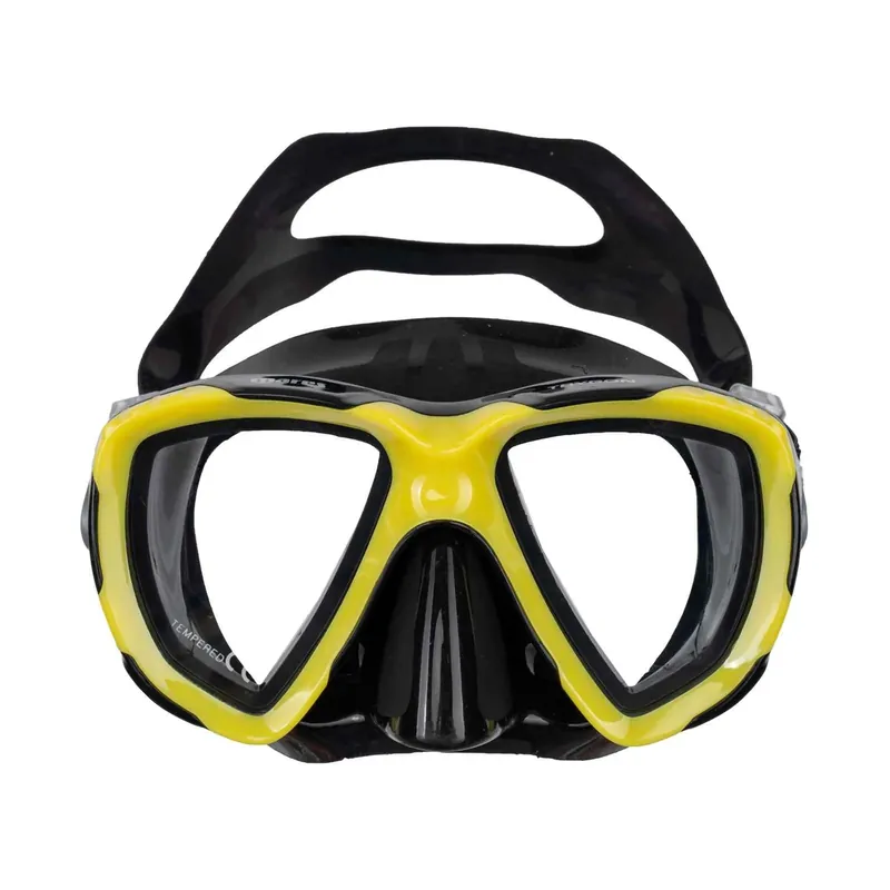 Snorkeling Mask Trygon Yellow-Black Mares 411262SCYLBK Letzte Chance