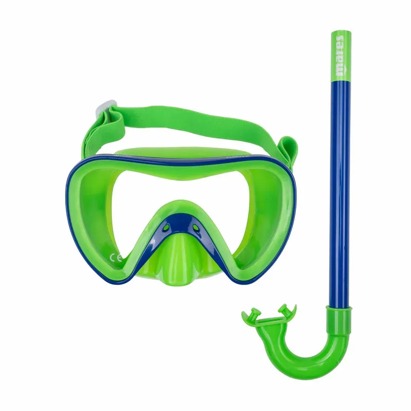 Schnäppchen Snorkeling Combo Turtle Kids Blue-Green Mares 411778BLGN