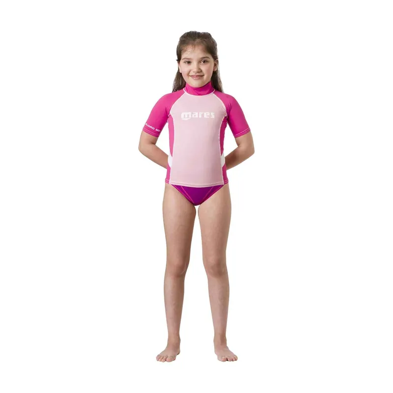 Rash Guard Kids Girl Short Sleeve Pink M-10-11 Years Mares 412507MPK Expressversand