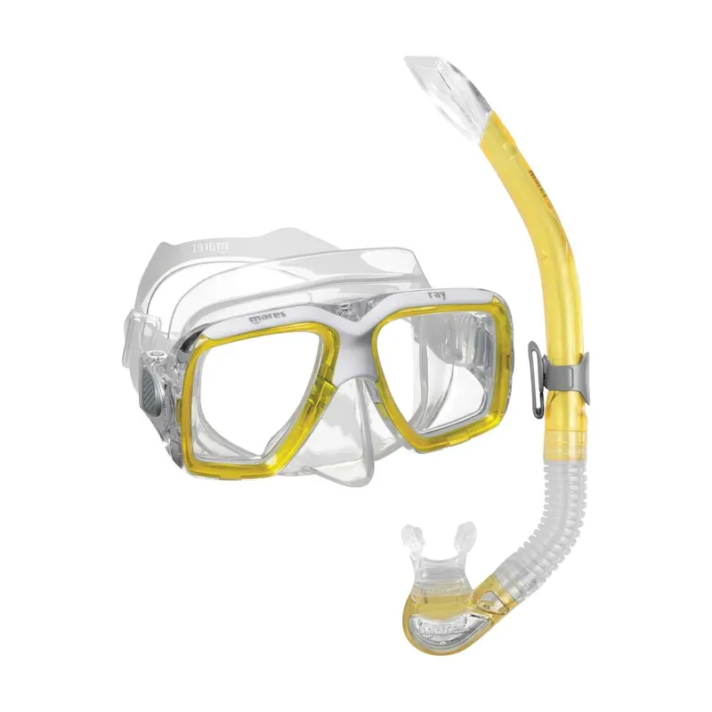 Markenprodukt Snorkeling Combo Ray Yellow-White-Clear Mares 411759SFYLWCL