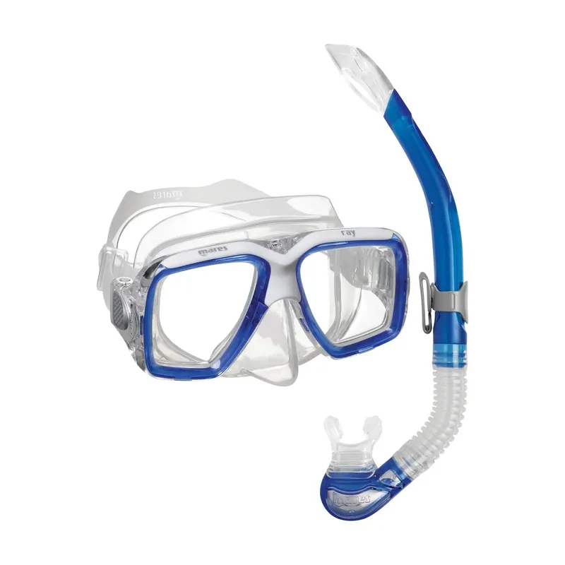 Snorkeling Combo Ray Blue-White-Clear Mares 411759SFBLWCL Markenware