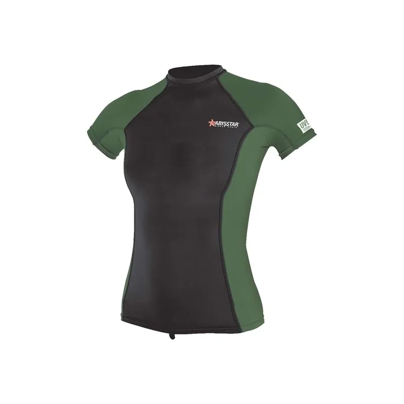 Swimming T-Shirt Malibu Lycra Woman Black-Green XL Abysstar 64044 Günstig