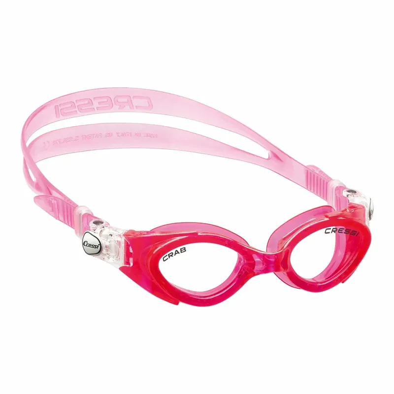 Garantierte Lieferung Swimming Goggles Crab Kids Transparent-Pink Cressi DE203140