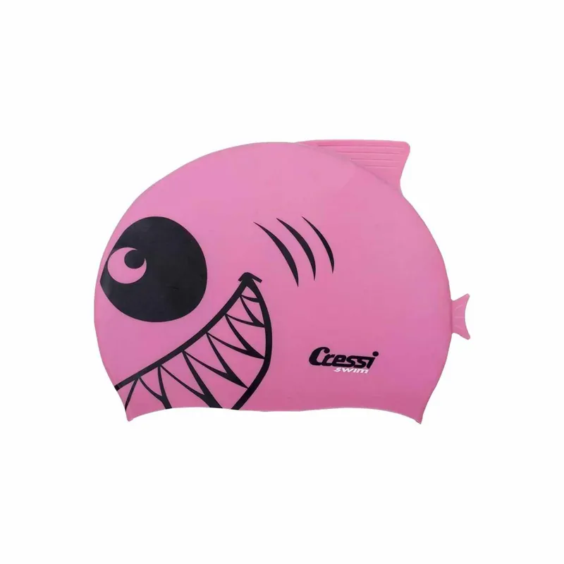 Bestpreis Swimming Silicone Cap Tiburon Kids Pink Cressi FDF221040