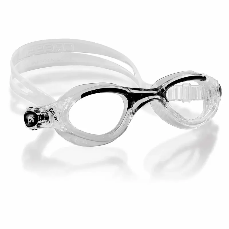 Direkt Vom Hersteller Swimming Goggles Flash Medium Transparent-Black Cressi DE203050