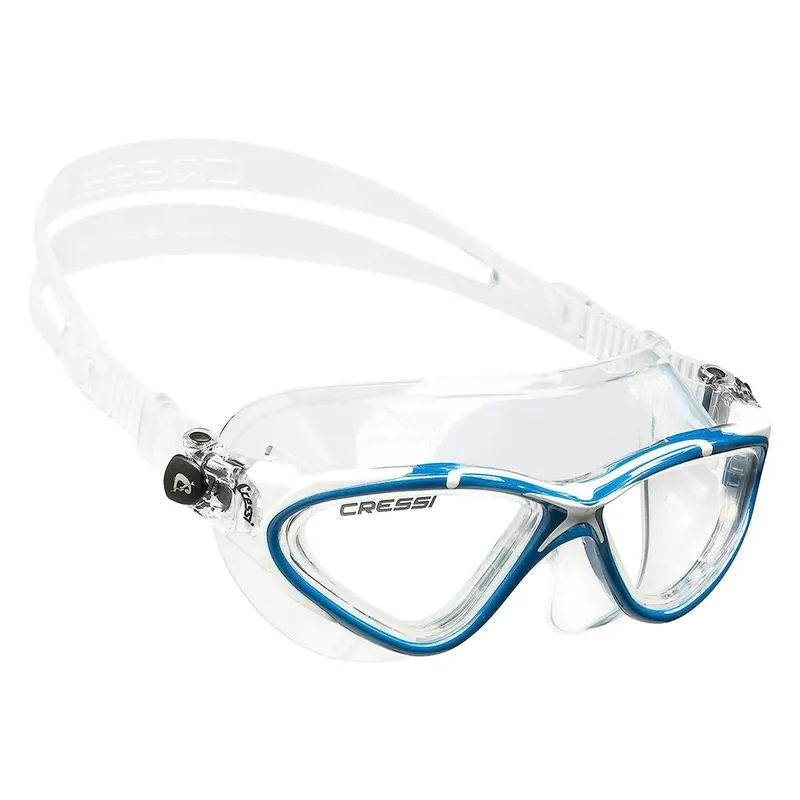 Markenware Swimming Mask Planet Transparent-White-Blue Cressi DE202620