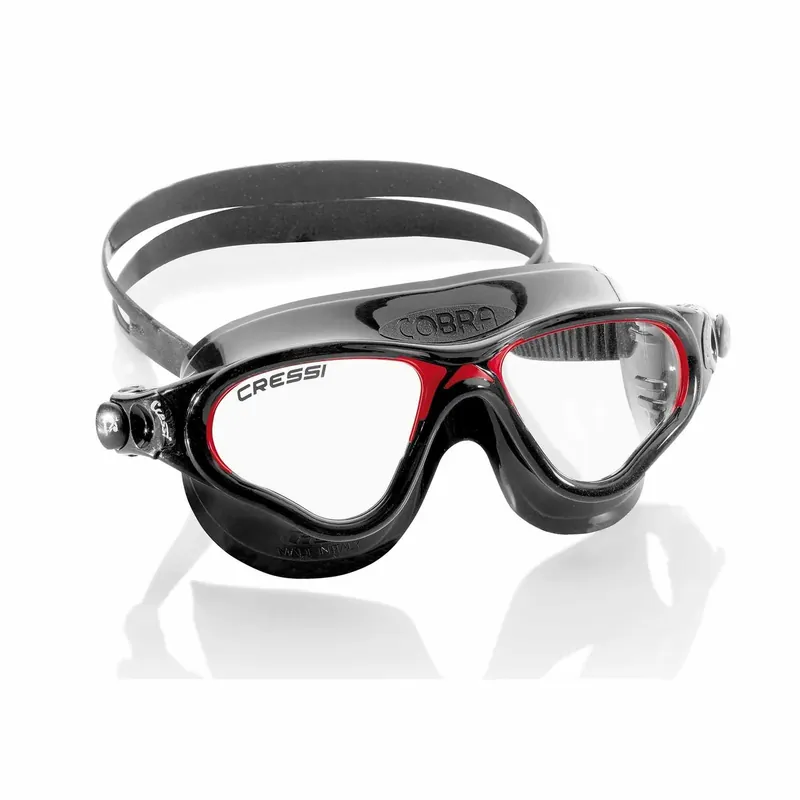 Swimming Mask Cobra Dark-Black-Red Cressi DE201991 Rabatt