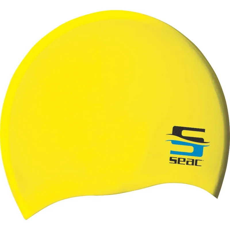 Swimming Cap Silicone Kids Yellow Seac 152-6Y Markenprodukt