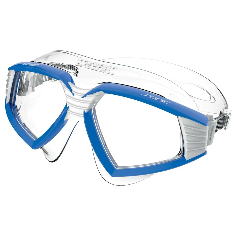 Swimming Mask Sonic White-Blue Clear Lenses Seac 152-30WB-SKL Direktkauf