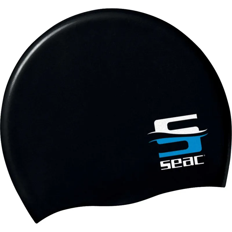 Super-Preis Swimming Cap Silicone Black Seac 152-7N
