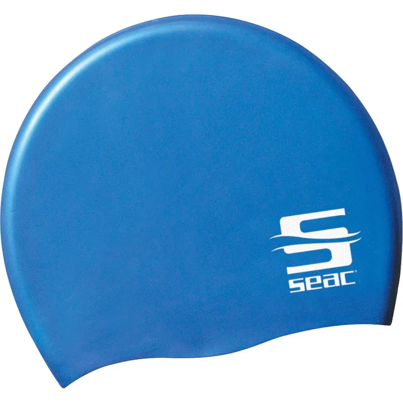 Neue Ware Swimming Cap Silicone Kids Blue Seac 152-6B