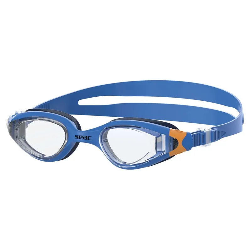 Abverkauf Swiming Goggles Ritmo Blue-Orange Clear Lenses Seac 152-37BO
