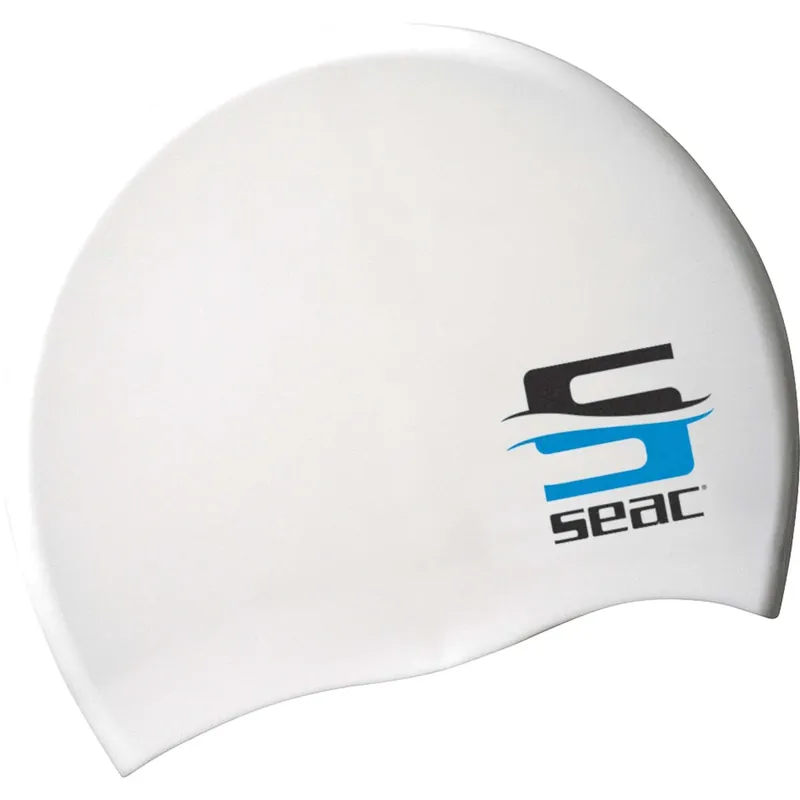 Solange Der Vorrat Reicht Swimming Cap Silicone White Seac 152-7W