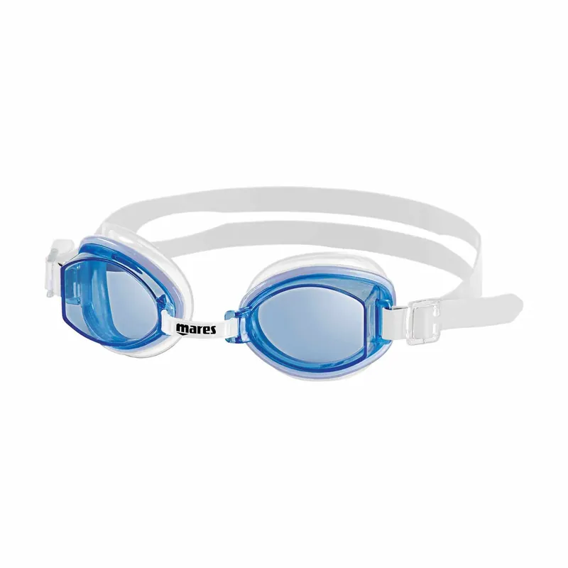 Heißes Angebot Swimming Goggles Rocket Silicone Clear-Blue Mares 411785CLBL