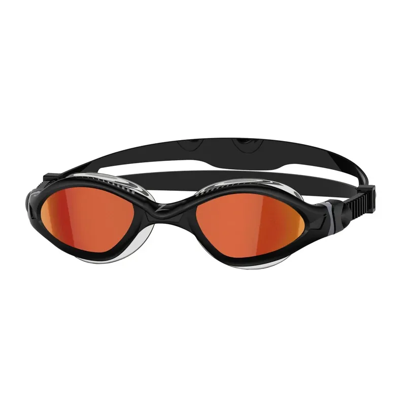 Markenware Swimming Goggles Tiger Lsr+ Titanium Black-Grey Mirrored-Red Lenses Small Zoggs 461092BKGYMRDS
