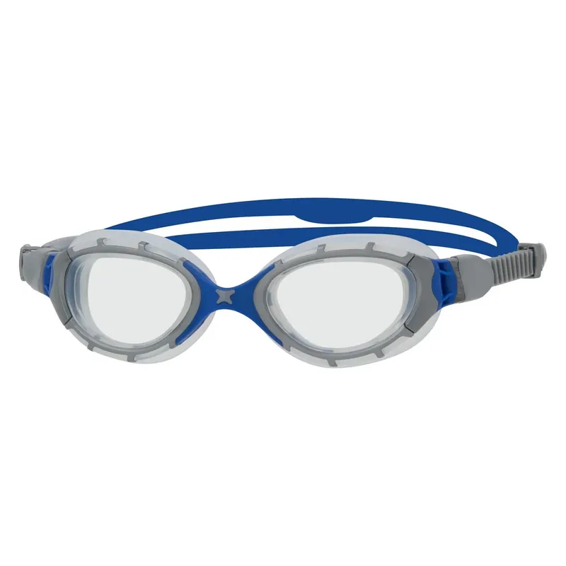 Letzte Chance Swimming Goggles Predator Flex Grey-Blue-Clear Regular Zoggs 461041GYBLCLRR