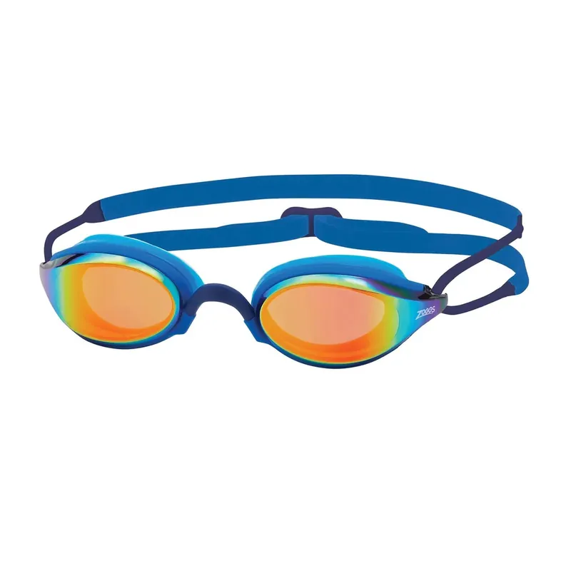 Günstig Swimming Goggles Fusion Air Titanium Blue Mirrored-Orange Lenses Zoggs 461106BLBLMOR