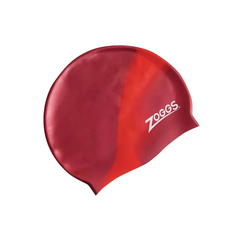 Neu Swimming Cap Junior Silicone Multi Colour Red-Pink Zoggs 465012RDPK