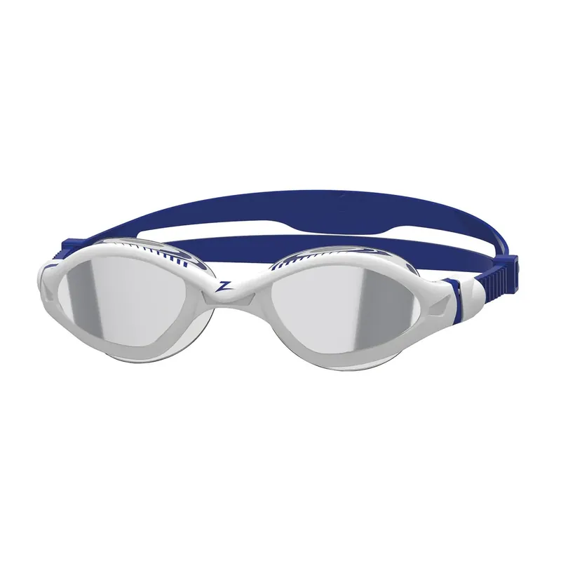 Geprüft Swimming Goggles Tiger Lsr+ Titanium White-Blue Mirrored-Smoke Lenses Small Zoggs 461092WHBLMSMS