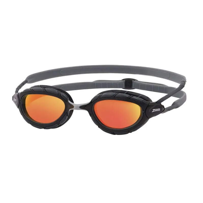 Swimming Goggles Predator Titanium Grey-Black Mirrored-Orange Lenses Regular Zoggs 461065GYBKMORR Preisreduziert