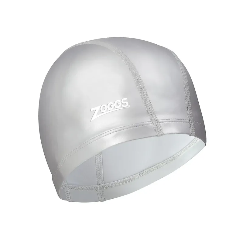 Swimming Cap Nylon Spandex Pu Coated Silver Zoggs 465034SI Wochenendangebot