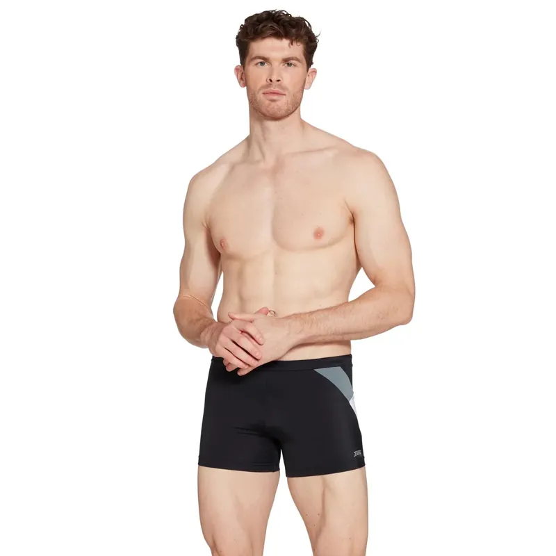 Aktuell Swim Boxer Sydney 27 Men Black-Grey Size 30-S Zoggs 462931BKGY30