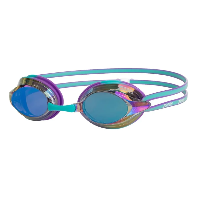 Sonderaktion Swimming Goggles Racer Titanium Violet-Turquoise Mirrored-Blue Lenses Zoggs 461112VITQMBL