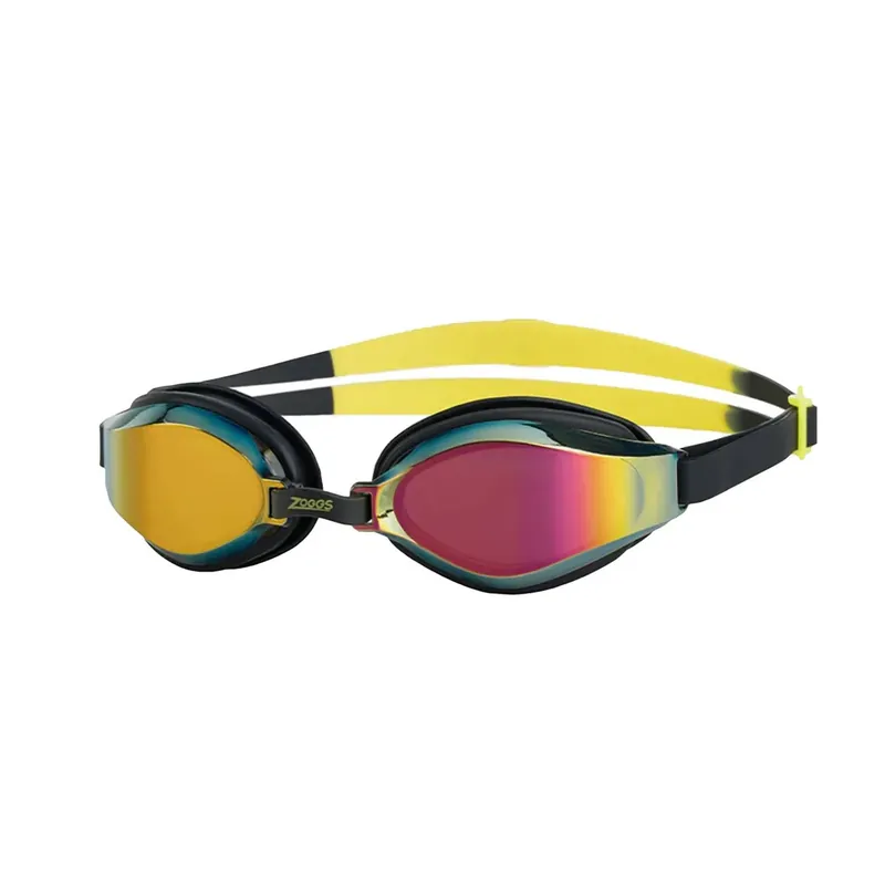 Swimming Goggles Endura Max Titanium Black-Yellow Mirrored-Violet Lenses Zoggs 461111BKYLMVI Highlight